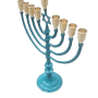  חנוכיה מגן דוד פטינה 36סמ מעוצבת