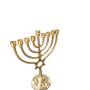 VV6672 חנוכייה נחושת מרשימה רגל מעוצבת מגן דוד ענתיק