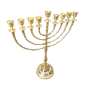 חנוכייה נחושת מרשימה רגל מעוצבת 