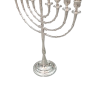 חנוכייה ניקל 40סמ מרשימה רגל מעוצבת 