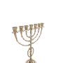 VV6817A מנורה נחושת מרהיבה אליפסה חנוכייה מגן דוד דג נחושת