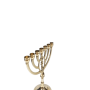 חנוכייה נחושת אליפסה חנוכייה מגן דוד דג נחושת מהצד