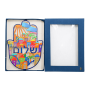  אמייל גדולה בציפוי לכה דגם ירושלים ושלום בעברית לקישוט על הקיר EM000SHE24   2 