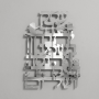  העסק חדר כושר מדריך כושר  מורה ספורט תליה על  הקיר בצבע  מוכסף