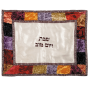  חלה מרובע רקום על כחולEMCMDZZ1A