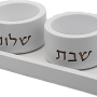  לבן עם פמוטים נמוכים לדוגמא