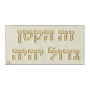  מהודרת לברית דמוי עור עם אותיות בולטות זה הקטן גדול יהיה במוזהבAJ66857 1