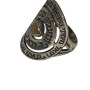 מכסף ספירלה תפילת המלאך השומר ובמרכז קריסטל עין החתול קריסובריל AR00026C