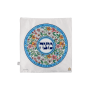  מרובעת למצה לבנה הדפס מנדלה פרחים אביב הגיע פסח בא DOHZZ14A