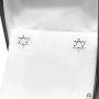 עגילי מגן דוד מסטיל בקופסא