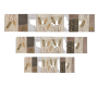 ראנר עיצוב אפליקציה משי חיטה זהב