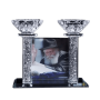  פמוטי קריסטל עם תמונה מחוברת של רבי ממילובביץ YE7051