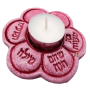  פרח קרמיקה  אדום ורוד לשבת חג והבדלה מזכרת מתנה לאירועים  SM023