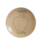  צלוחיות ברכות ראש השנה מעוצב עם סימני ברכות אנגלית עברית תפוח