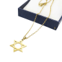 שרשרת+תליון ציפוי זהב בקופסא